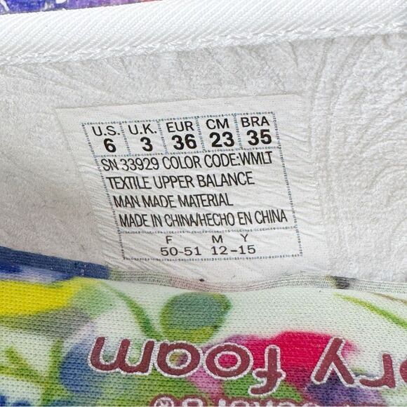 BOBS by Skechers Colorful Floral Mesh Sequin Slip On Flats Shoes Multicolor 6 - Picture 9 of 10